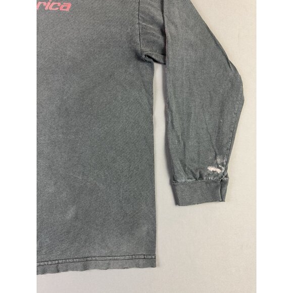 Vintage Y2K Oneill America Skate Surf Thrashed Black Long Sleeve Shirt Punk Tee - Picture 6 of 13